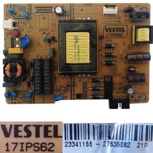 Fuente Alimentación Vestel 17IPS62, 27635082, Telefunken TE32287B35ZXD