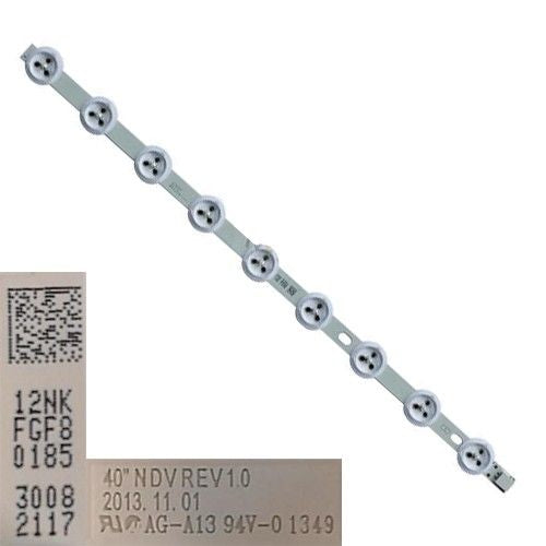 Tira 9 leds 40´´ NDV REV1.0, 30082117, B, Telefunken TE39182N25F1C10 UD-LED
