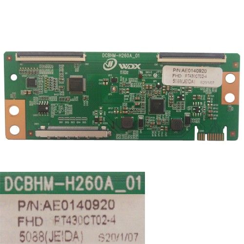Placa T-Con DCBHM-H260A_01, AE0140920, Kroms Line KS43SMT