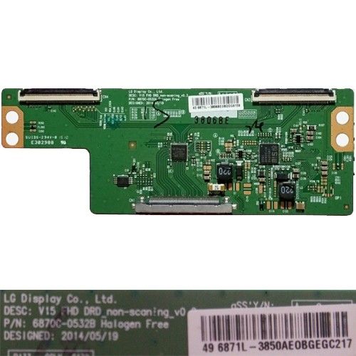 Placa T-Con 6870C-0532B, 6871L-3850AE, Telefunken TE49283N25F1C10D