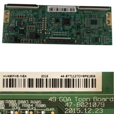 Placa T-Con NEVIR HV490FHB-N8A 49 GOA Tcon Board 47-6021079 44-97711370y9p61806