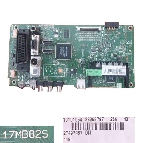 Placa Main Vestel 17MB82S, 23299797 27497487 Telefunken TE43282N25CXK