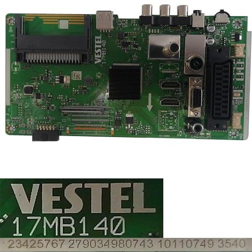 Placa Main Vestel 17MB140, 23425767, Telefunken TE24282S27ZXB