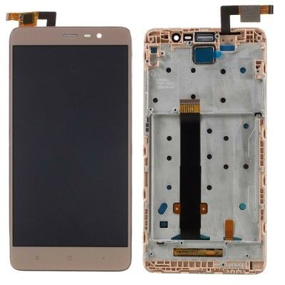 Display + Táctil + Marco/Frame Dorado, Pantalla Completa Xiaomi Redmi Note 3