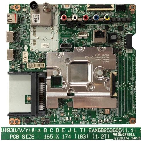 Placa Main EAX68253605(1.1), LG 60UM7100PLB