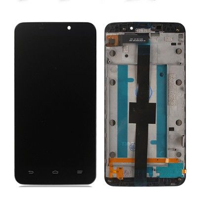 Pantalla Completa, Lcd + Táctil + Carcasa Frontal - Frame Negra ZTE Grand Memo LTE V9815