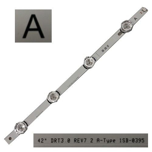 Tira 4 leds Tv LG 42¨ DRT3.0 REV7 2 A-Type 1SB-0395 6916L-1956C