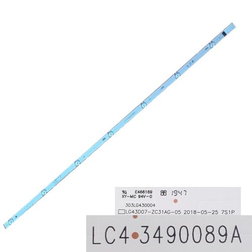 Tira 7 leds LG 43UJ634V LC43490059A, 43 Inch_A-Type LED_ARRAY_Rev0.0_160926