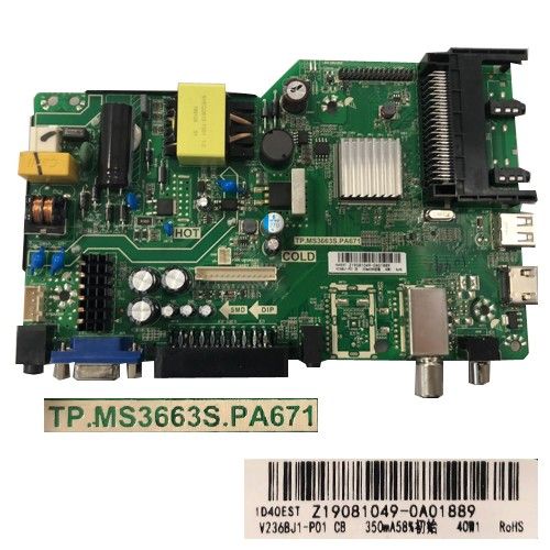 Placa Main Nevir NVR-7707-24RD2-N, TP.MS3663S.PA671