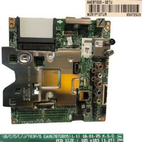Placa Main EAX67872805(1.1), 9AEBT000-02TU LG 75UK6200PLB