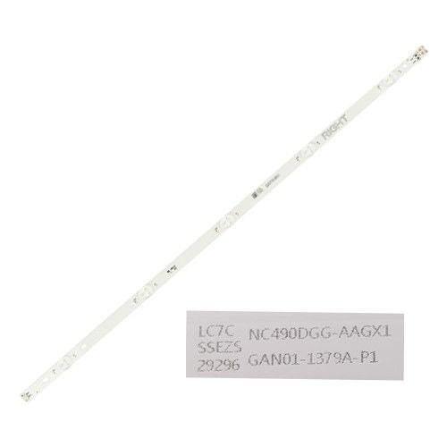 Tira 5 leds NC490DGG-AAGX1, GAN01-1379A-P1 LG 49UK6300PLB