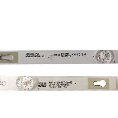 Tira 7 LEDS XIAOMI L43M5-5ASP, 43HR332M07AB, D230-002PXD3043701, 007VF/LL7RA2R2C