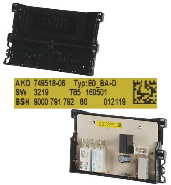 Módulo Electrónico Reloj 00751722, Horno BALAY 3HE506XM