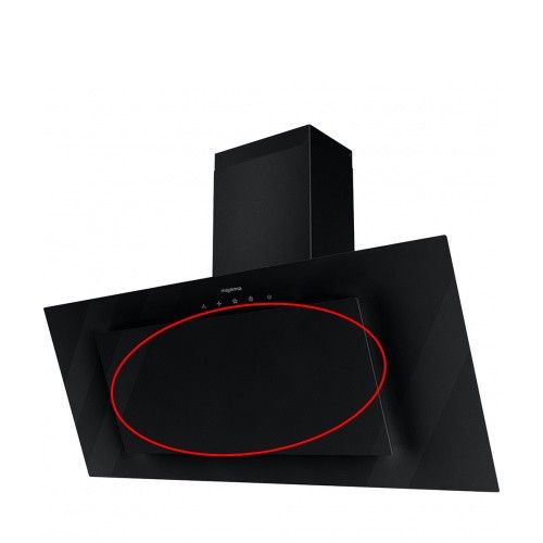 Cristal Puerta Campana Mepamsa LUNA PLUS 70 NEGRA, 69,7 x 36,5 cm