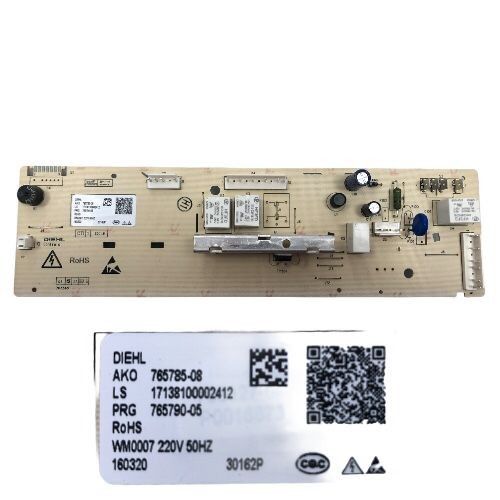 Modulo Electronico Lavadora SCHNEIDER SLA 6130 A++ 765785-08 WM0007 30162P