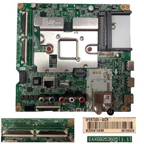 Placa Main LG 55UN71006LB EAX69083603(1.1) 0FEBT000-02ZB