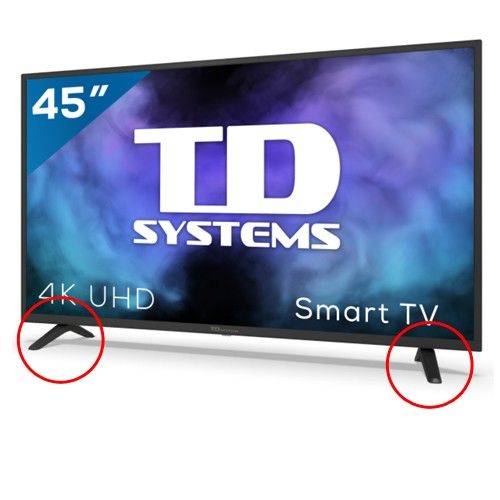 Pies TD SYSTEMS K45DLJ12US ( con tornillos )