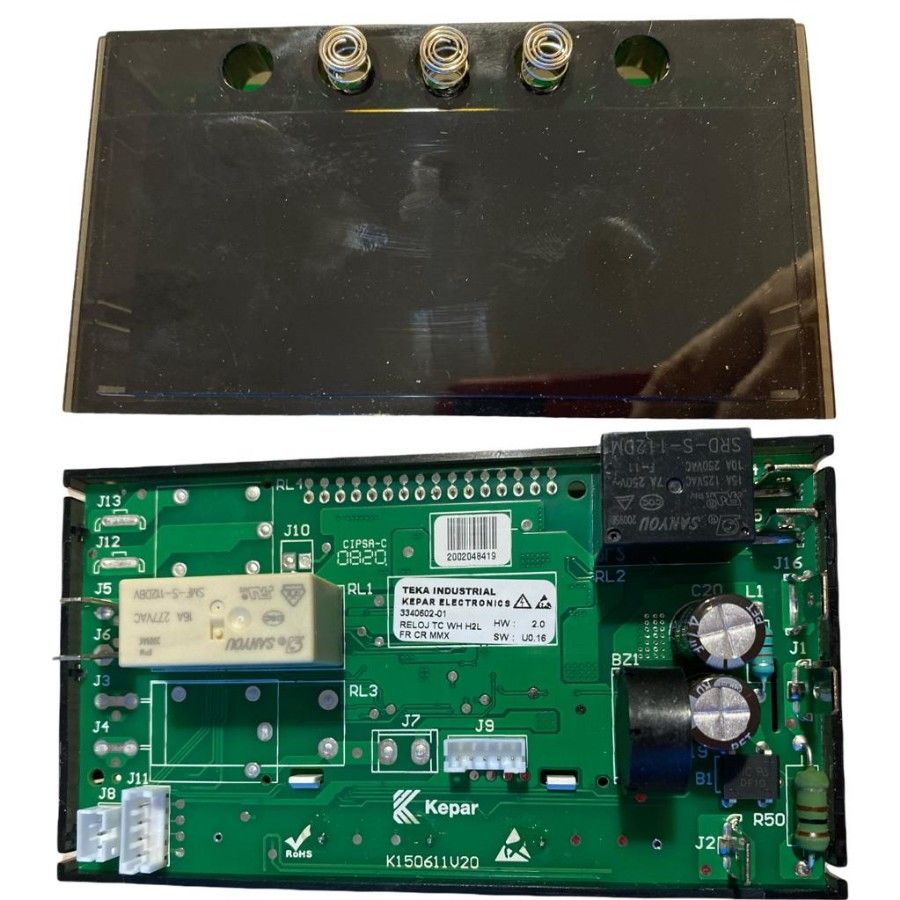 Módulo Electrónico Display Horno HLB 8400 3340602-01 HW: 2.0 SW: U0.16 swap/de desmontaje
