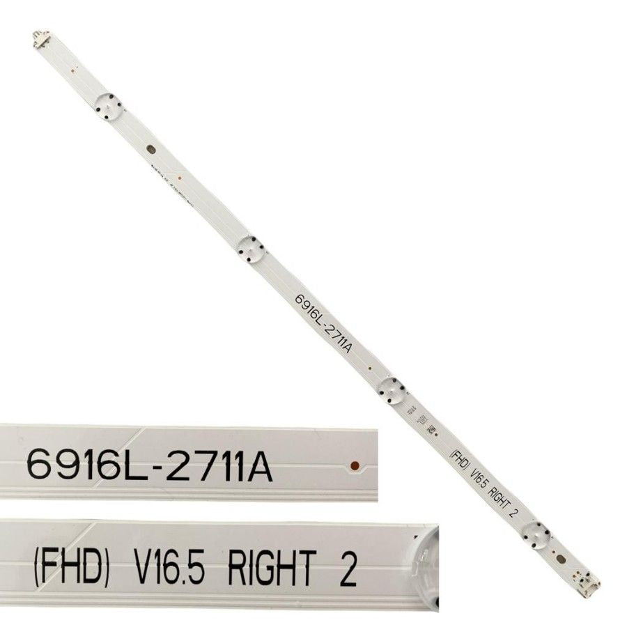 Tira 4 leds 6916L-2711A V16.5 RIGHT 2, LG 49LH590V