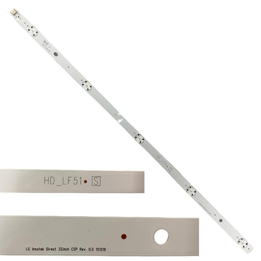 Tira 5 Leds LG 32LH510U HD_LF51 LG Imnotek Direct 32inch CSP Rev. 0.5 151210 de desmontaje