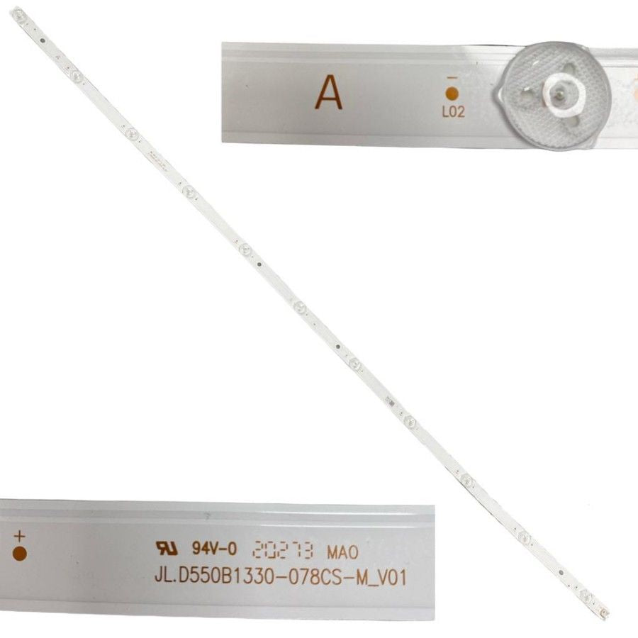 Tira 11 Leds Toshiba 55UA3A63DG JL.D550B1330-078CS-M_V01 TYPE A swap / de desmontaje