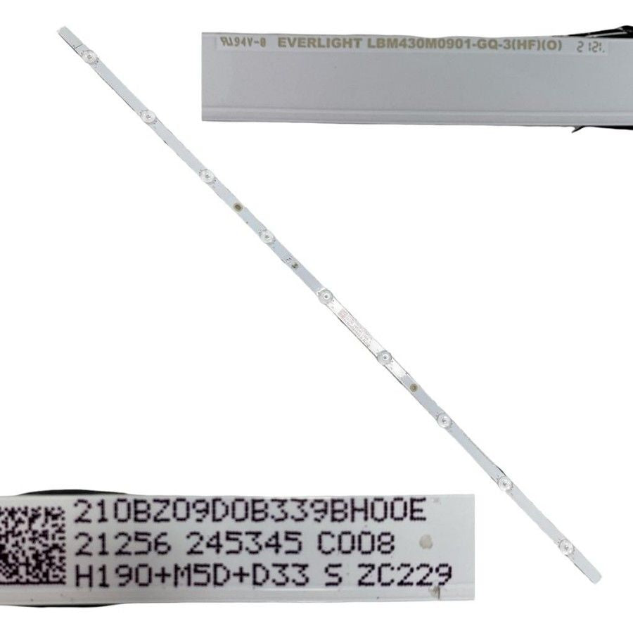 Tira 9 LEDS XIAOMI L43M6-6AEU 210BZ09D0B339BH00E LBM430M0901-GQ-3 swap / de desmontaje
