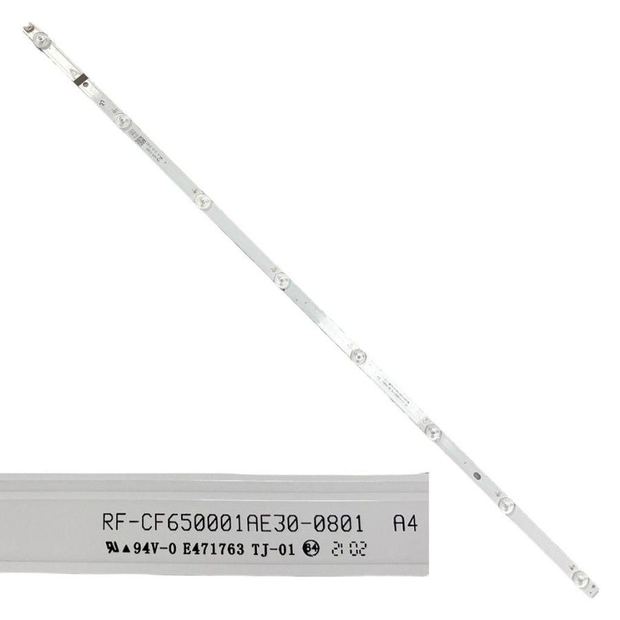 Tira 8 Leds Panasonic TX-65HX580EZ type A RF-CF650001AE30-0801 swap / de desmontaje
