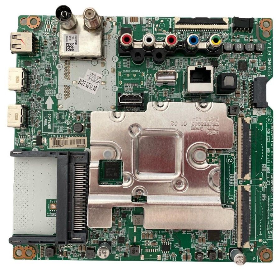 Placa Main EAX68253604 (1.0) 66175703 LG 43UM7100PLB (conectores internos)
