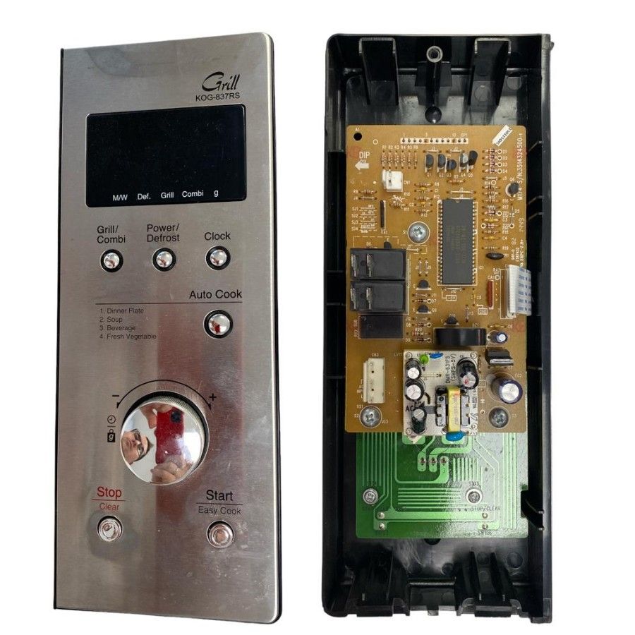 Panel Frontal Microondas Daewoo KOC9Q5T swap de desmontaje con arañazos