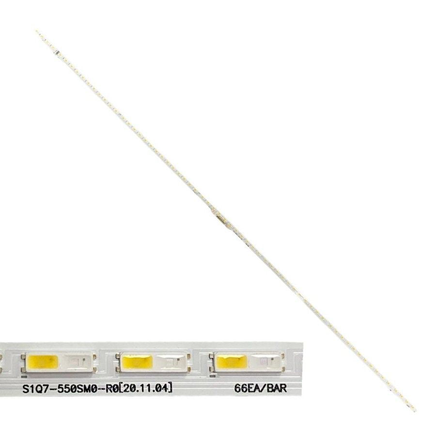 Tiras Led Samsung QE55Q65AAU S1Q7-550SM0-R0 swap de desmontaje