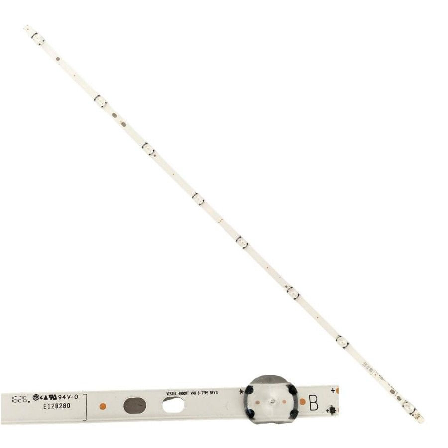 Tira 8 leds Telefunken TE40282S25T2H 400DRT VNB B-TYPE REV1.1 swap de desmontaje