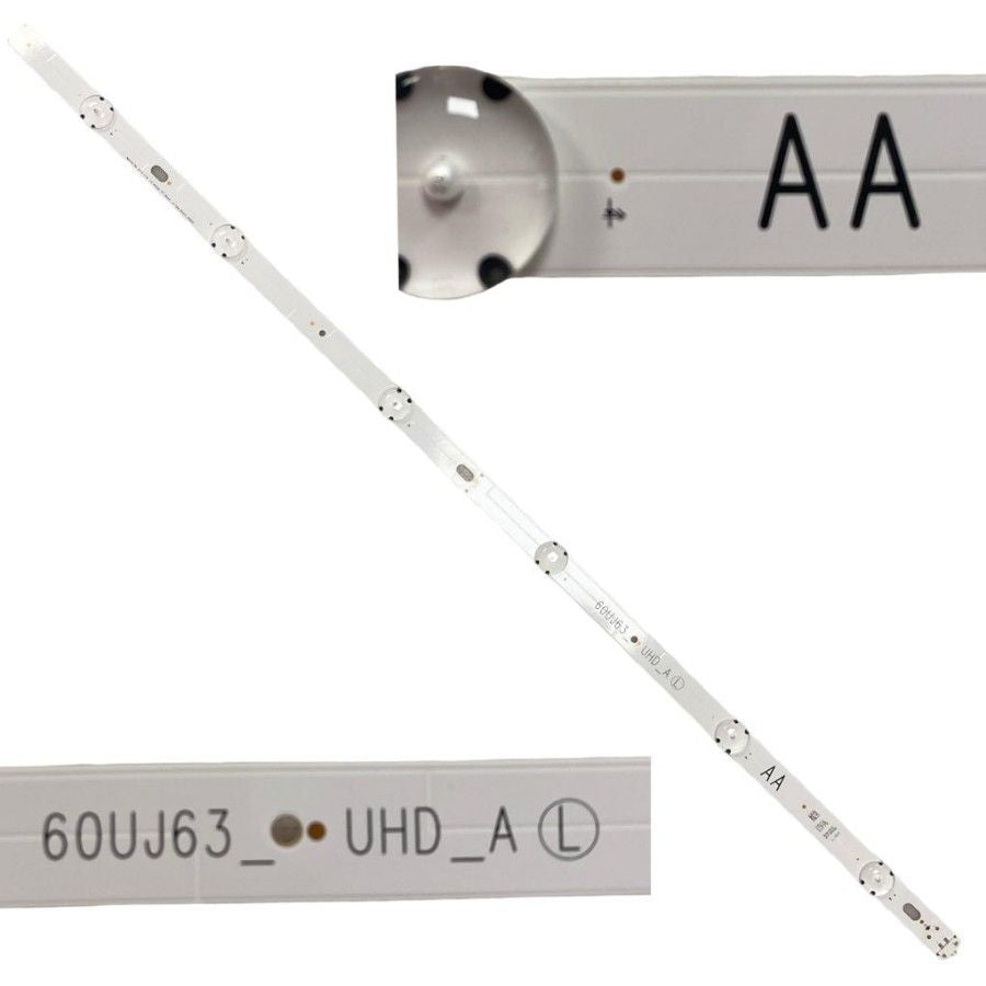Tira 6 Leds LG 60UJ630V 60UJ63_UHD_A L AA EAV63673006 swap de desmontaje