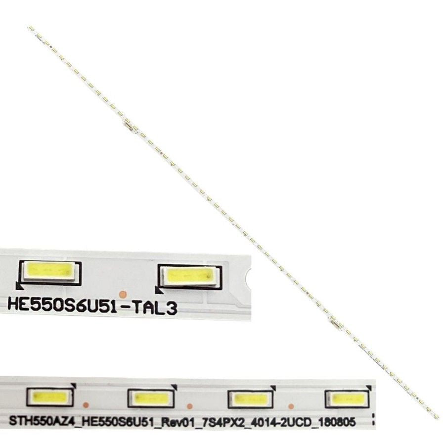 Tira leds HISENSE H55U7B HE550S6U51-TAL3 STH550AZ4_HE550S6U51_Rev01_7S4PX2_4014-2UCD_180805