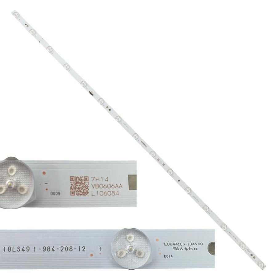 Tira 15 leds Sony KD-49XG9005 18LS49 1-984-208-12 swap de desmontaje