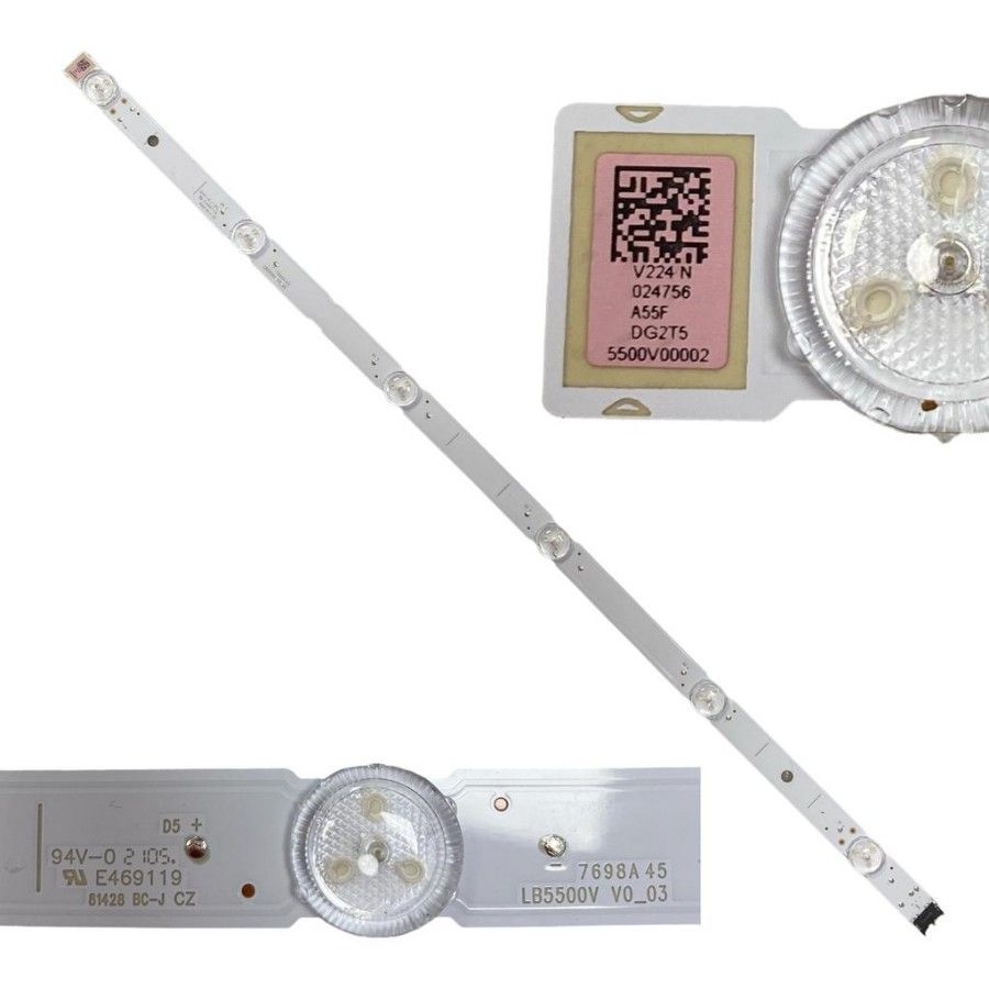 Tira 6 leds Sony KD-55XH9005 LB5500V E469119 swap de desmontaje