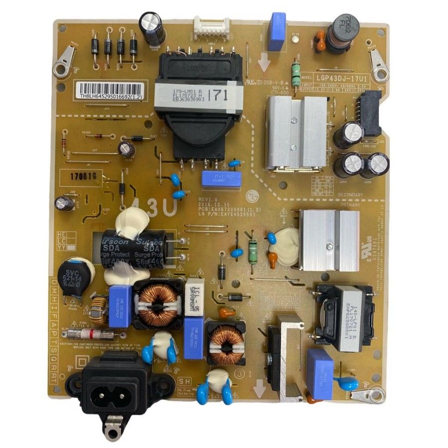 Fuente Alimentación LG 43UP75006LF EAX67209001(1.5) EAY64529501 LGP43DJ-17U1