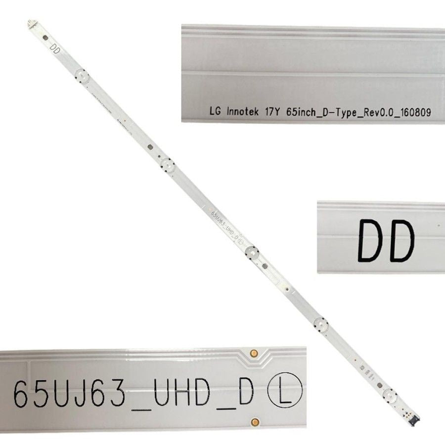Tira 5 leds LG 65UJ634V DD 65UJ63_UHD_D L 65Inch_D-Type_Rev0.0_160809