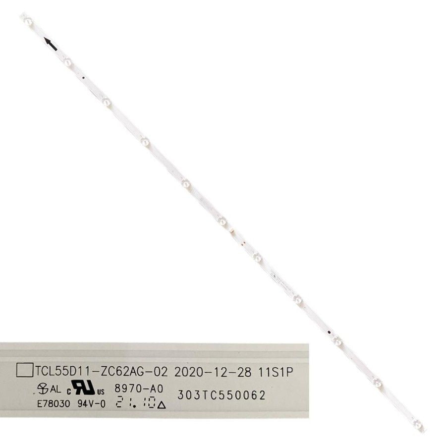 Tira 11 LEDS XIAOMI L55M6-6AEU TCL55D11-ZC62AG-02 303TC550062 swap de desmontaje