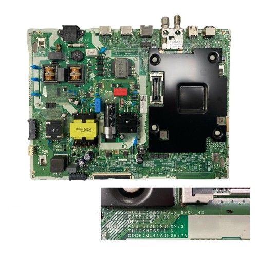 Placa Main Samsung UE43TU7095U BN9651896E KANT-SU2_6900_43_WW swap de desmontaje