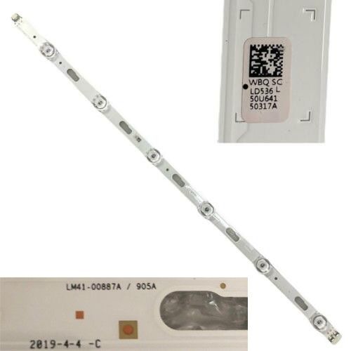 Tira 6 Leds Samsung UE50TU8005K LM41-00887A / 905A BN96-50317A swap de desmontaje