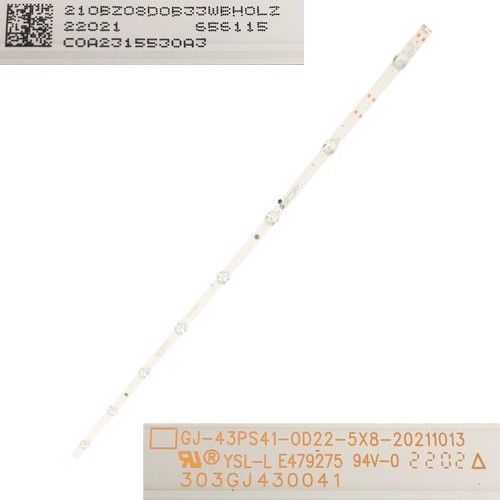 Tira 8 leds PHILIPS 43PUS7906/12 GJ-43PS41-0D22-5X8-20211013 YSL-L E479295 303GJ430041