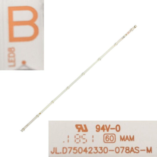 Tira 8 leds PHILIPS 75HFL2899S/12 JL-D75042330-078AS-M TYPE B