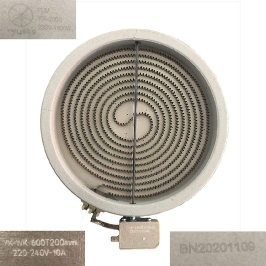 Resistencia YK-WK-600T200mm, 220-240V-10A, YK-200S 230V-1800W BN20201109, Corbero CCVM300