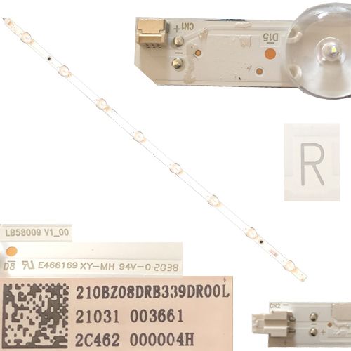 Tira 8 leds PHILIPS 58PUS8505/12 E466169 XY-MH 94V-0 LB58009 V1_00 210BZ08DRB339DR00L - R -