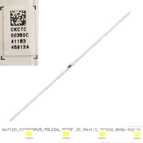 TIRAS LEDS SAMSUNG UE55NU7091U, NU7100_ST550AU9_40LEDs_3030F_2C_Rev1.0 BN96-45913A
