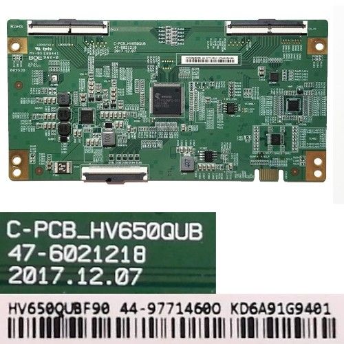 Placa TCon C-PCB-HV650QUB, Hisense H65A6140