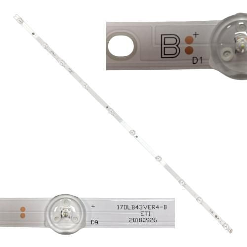 Tira 11 Led Toshiba 43UL3A63DG Type B 17DLB43VER4-B