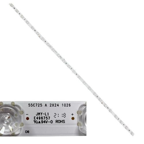 Tira 24 LEDS TCL 55C725X1 55C725 JMY-L1 YHF B0101-000115 de desmontaje