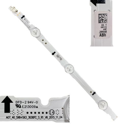 Tira 3 leds Samsung UE40J6240AK DFD-2 BN96-30450A AOT_40_5X6+5X3_3030FC