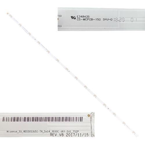 Tira 14 leds Hisense H55A6500 Hisense_55_HD550S3U51-TA  (SWAP)
